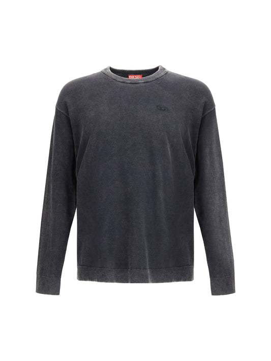 DIESEL Acid-wash crew-neck Sweatshirt