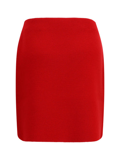 Fabiana Filippi Wool Skirt - Red