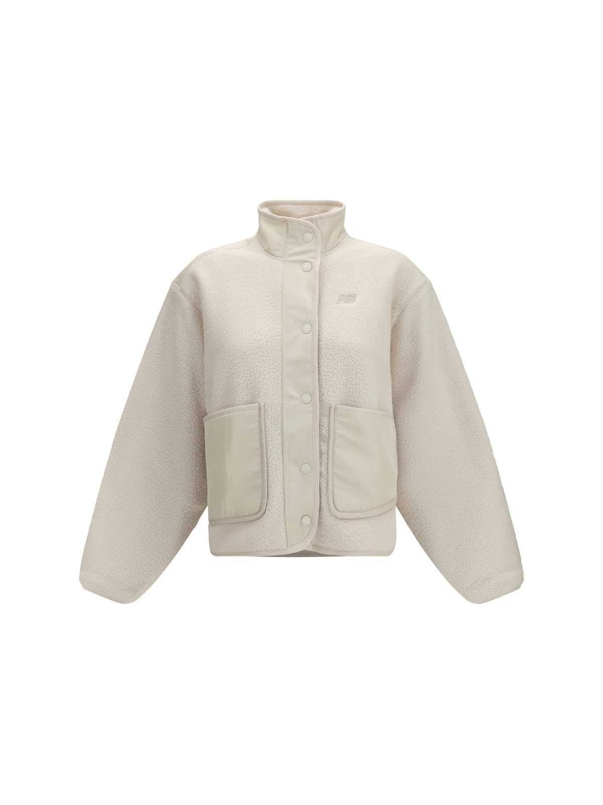 New Balance High-Neck Fleece Jacket - Linen