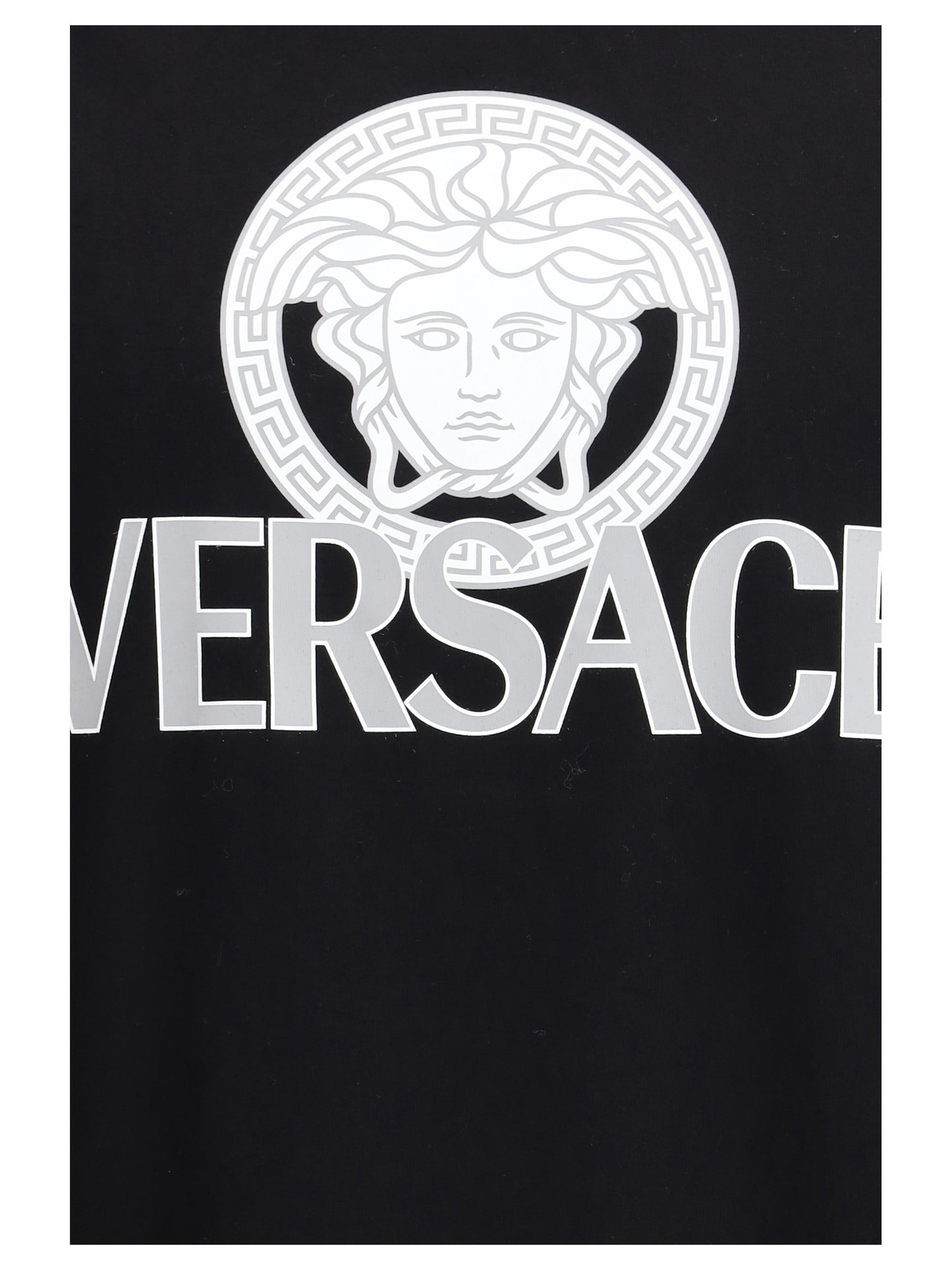 VERSACE Cotton T-shirt with logo