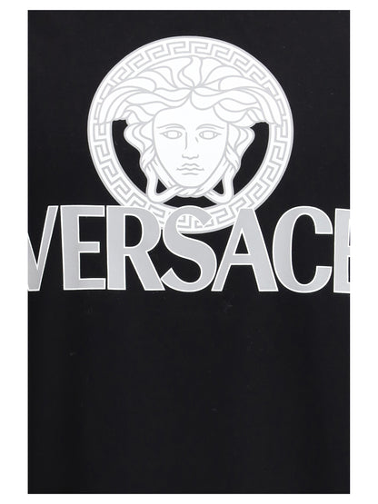 VERSACE Cotton T-shirt with logo