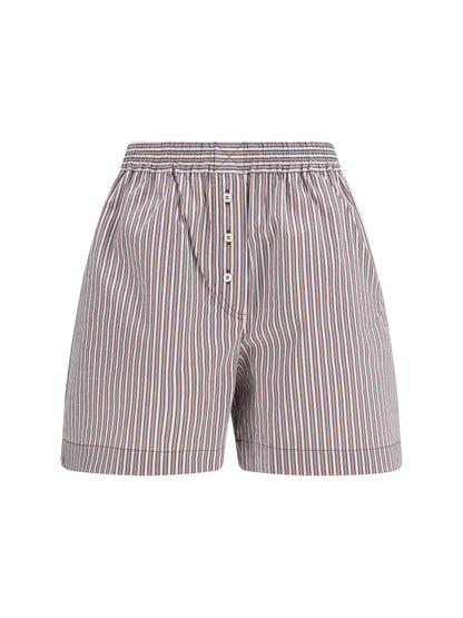 BRUNELLO CUCINELLI Striped silk Shorts