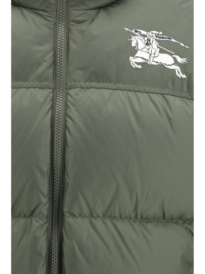 Burberry Highlands Down Jacket - Dark Sage Green