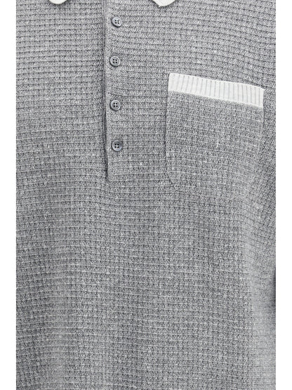 THOM BROWNE Knitted polo Shirt