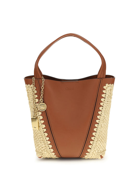 CHLOÉ Spin raffia Bucket Bag