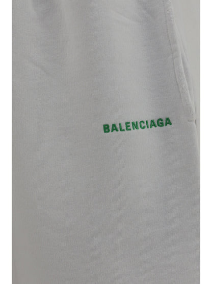 Balenciaga Bodies cotton Shorts - White/Apple Green
