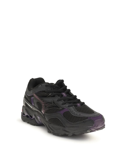 Mizuno Wave Mustang LS Sport Sneakers - Black/Fuchsia Purple/Blackberry Cordial