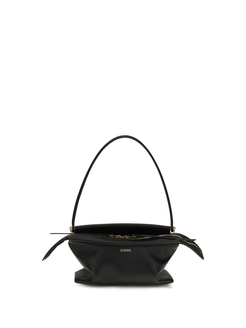 Loewe Whisker glazed calfskin Shoulder Bag - Black