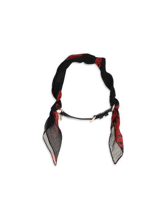 ALEXANDER McQUEEN Double-wrap Skull Scarf Bracelet