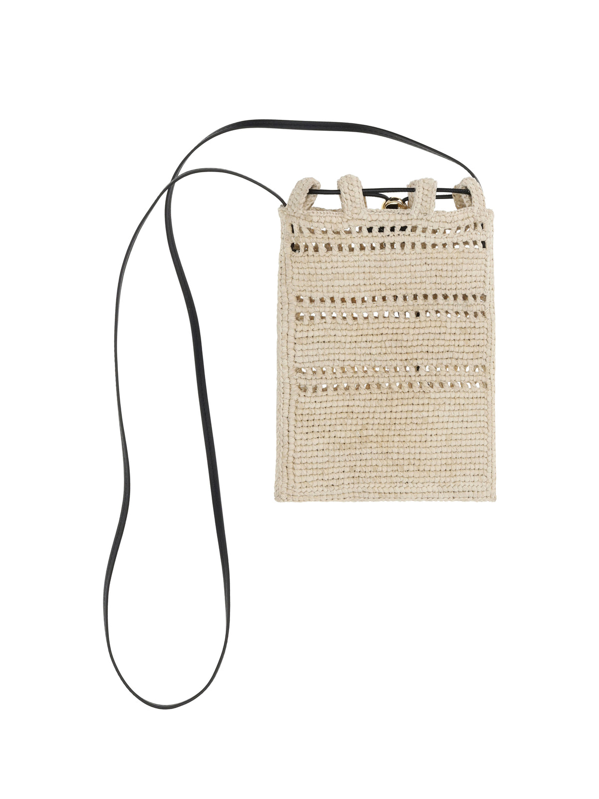 Loewe Raffia Shoulder Bag - Natural/Black