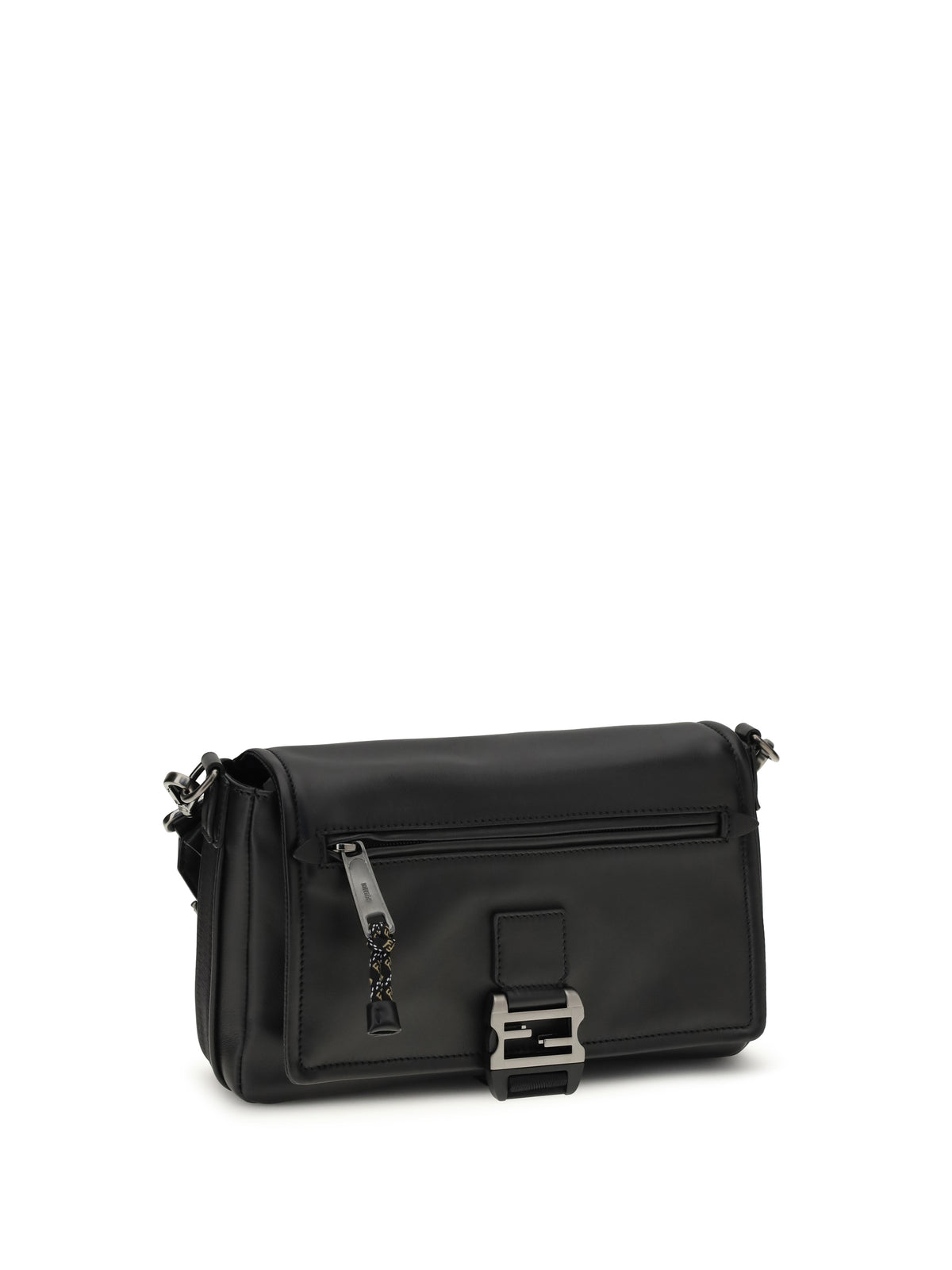 Fendi Flux Messenger Shoulder Bag - Nero+Rut.Ubl.Sat