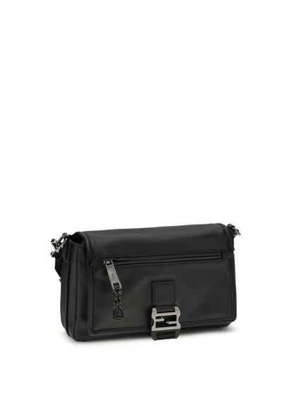 Fendi Flux Messenger Shoulder Bag - Nero+Rut.Ubl.Sat
