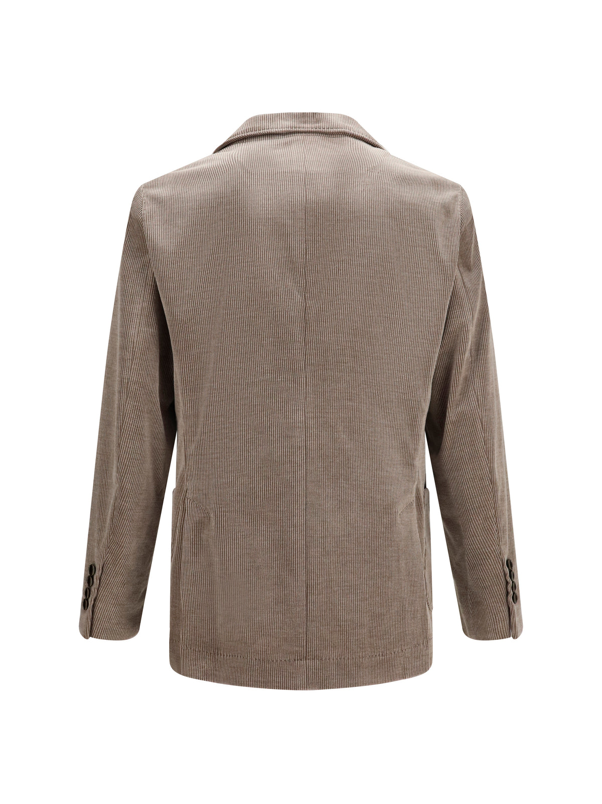 Brunello Cucinelli Double-breasted corduroy Jacket - Granito