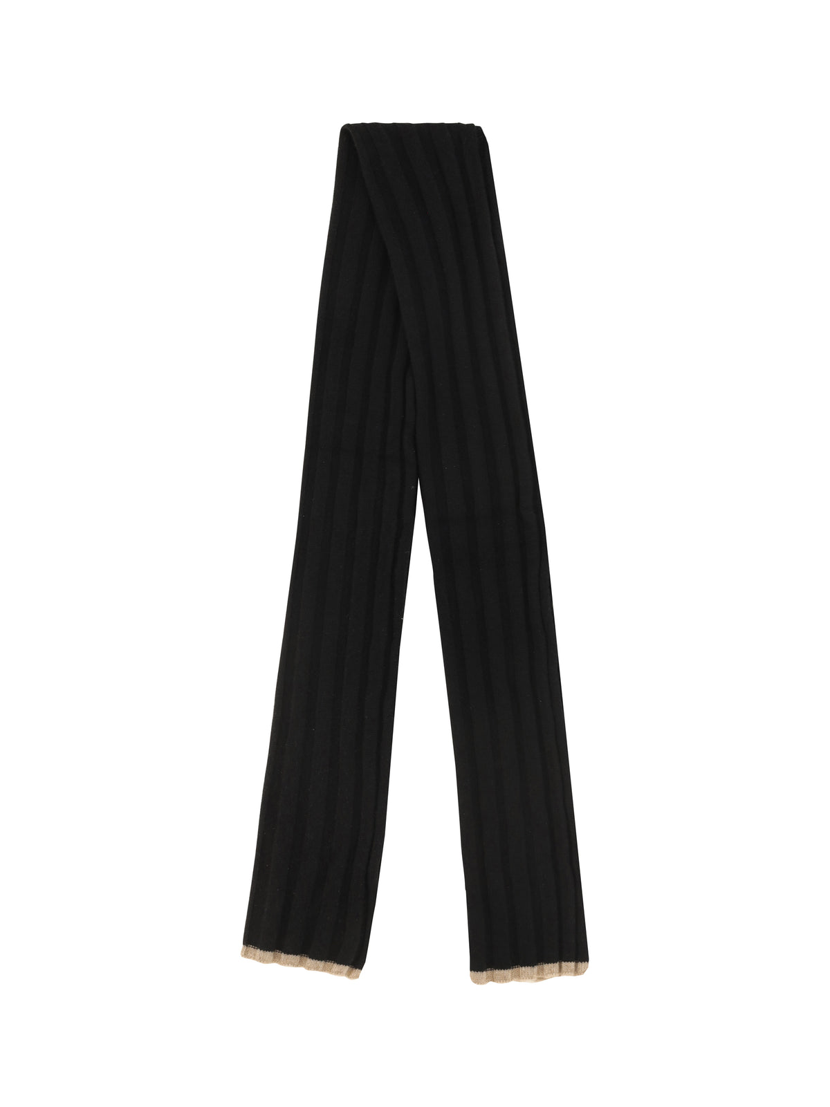 Brunello Cucinelli Cashmere Scarf - Nero+Brown