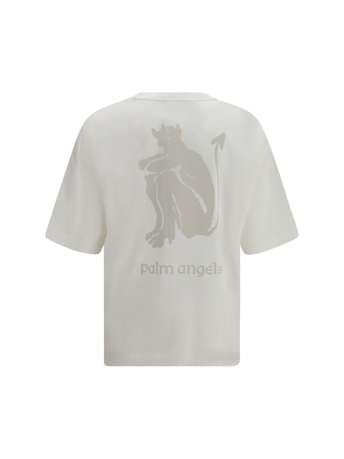 Palm Angels Devil Loose T-shirt - Off White - Light Grey