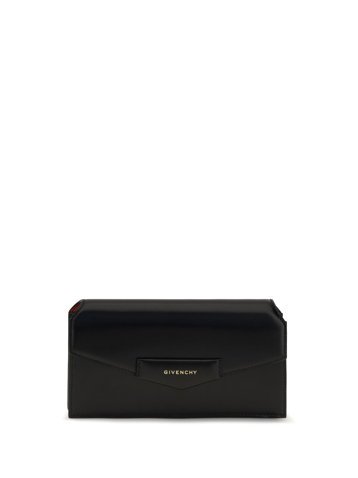 Givenchy Antigona Box leather pouch with chain - Black