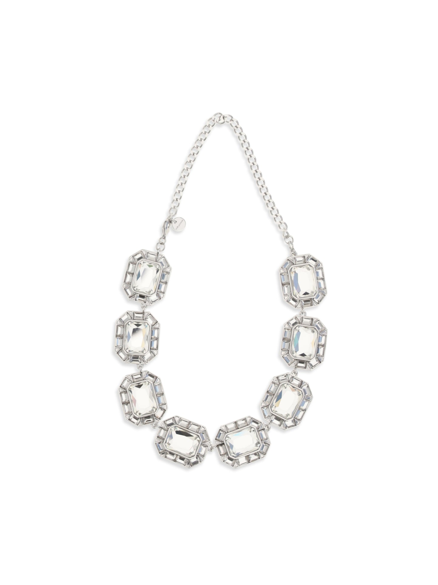 SELF-PORTRAIT Silver crystal Necklace