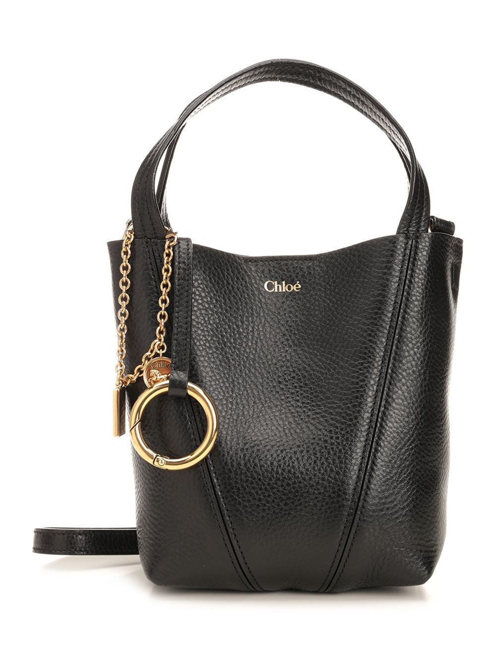 Chloe' Small "Chloé Spin" Bag - Black