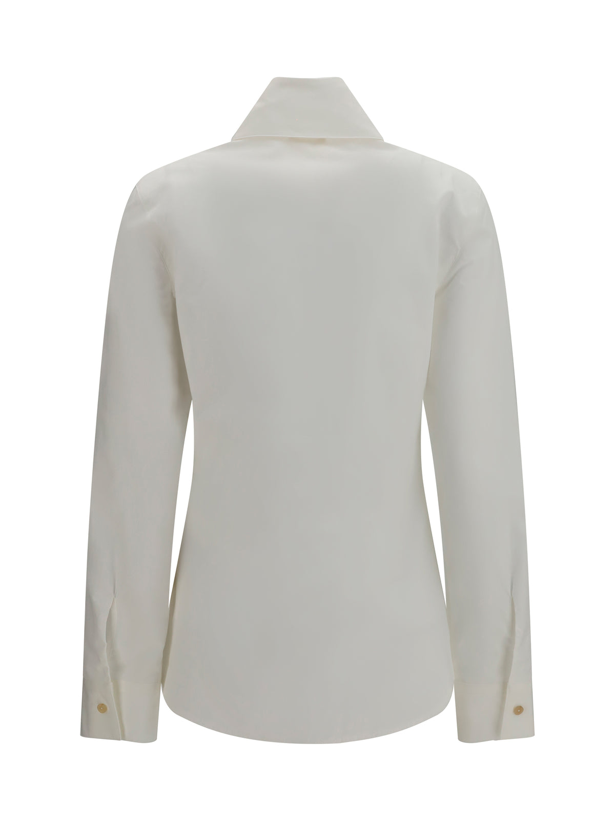 Khaite Ivy high-neck Shirt - Chalk