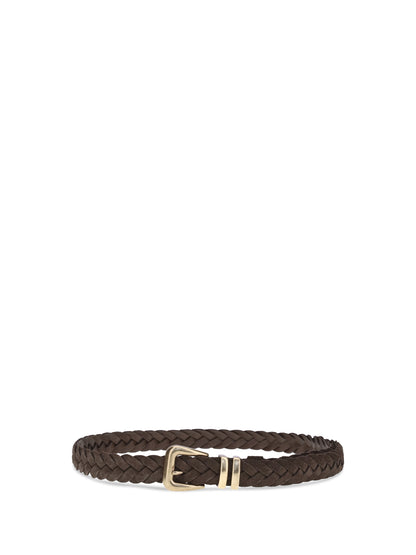 Brunello Cucinelli Leather woven Belt - Bc/Nes
