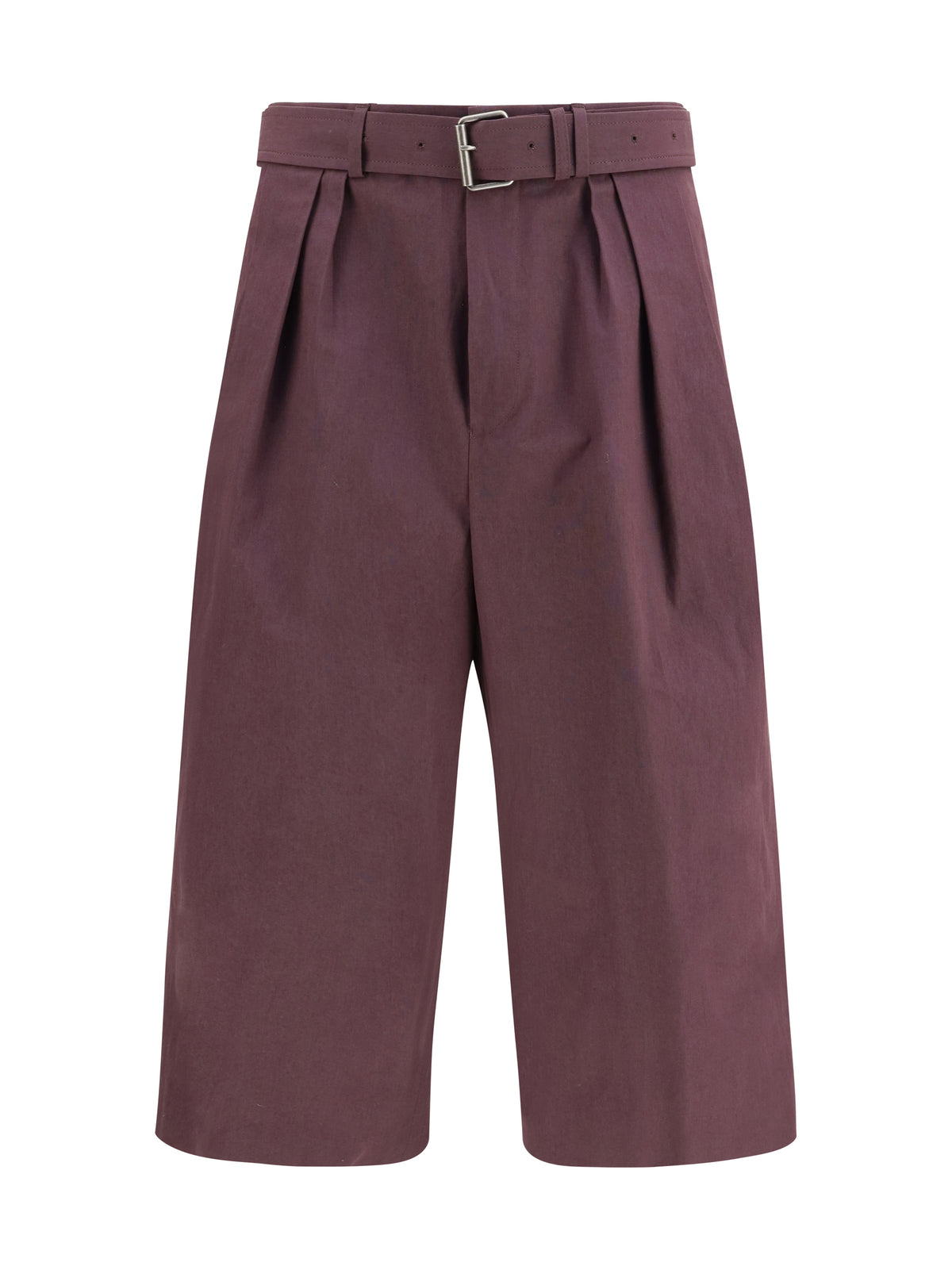 Dries Van Noten Cotton poplin Shorts - Dark Purple