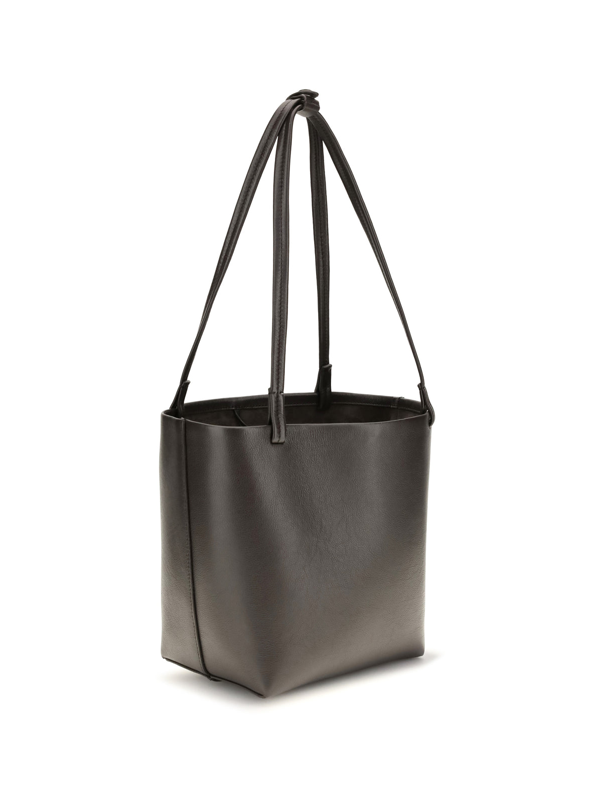 The Row Medium Park leather Tote Bag - Walnut Shadow Ans