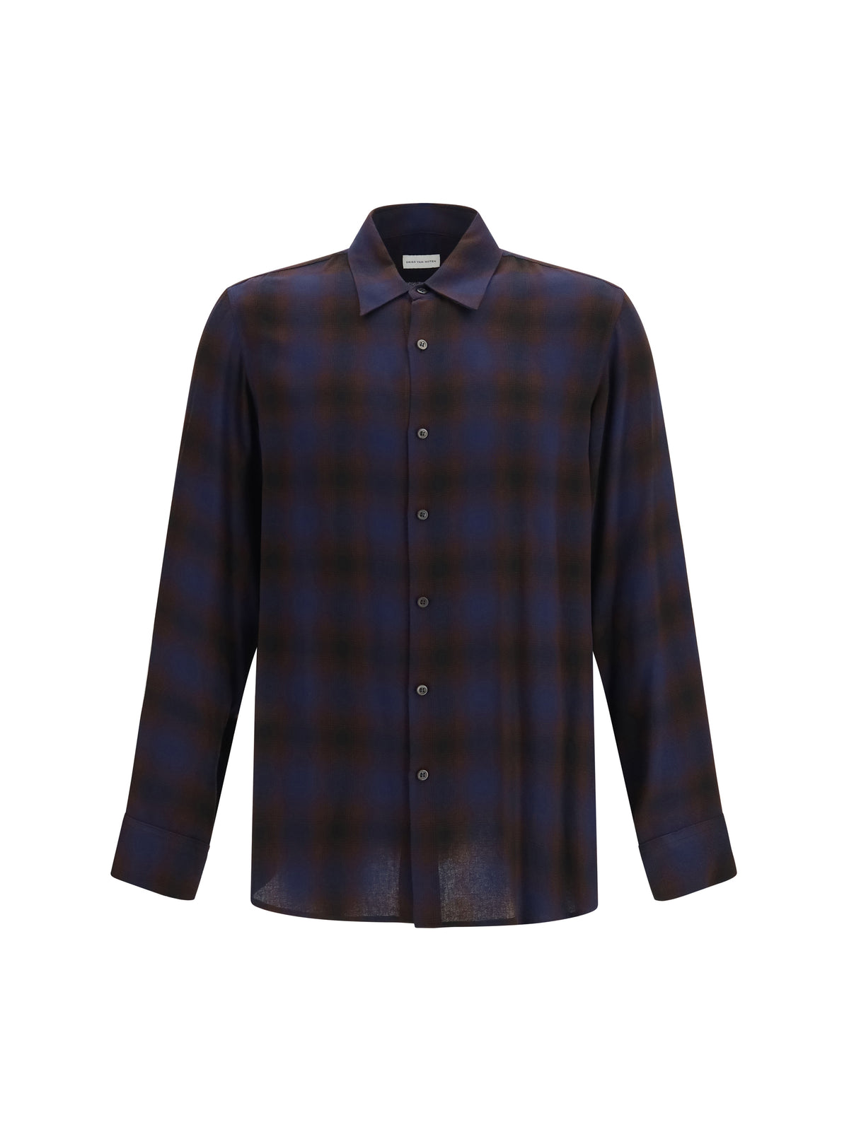 Dries Van Noten Check Shirt - Brown