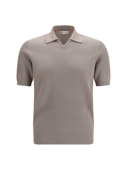 BRUNELLO CUCINELLI Cotton ribbed Polo