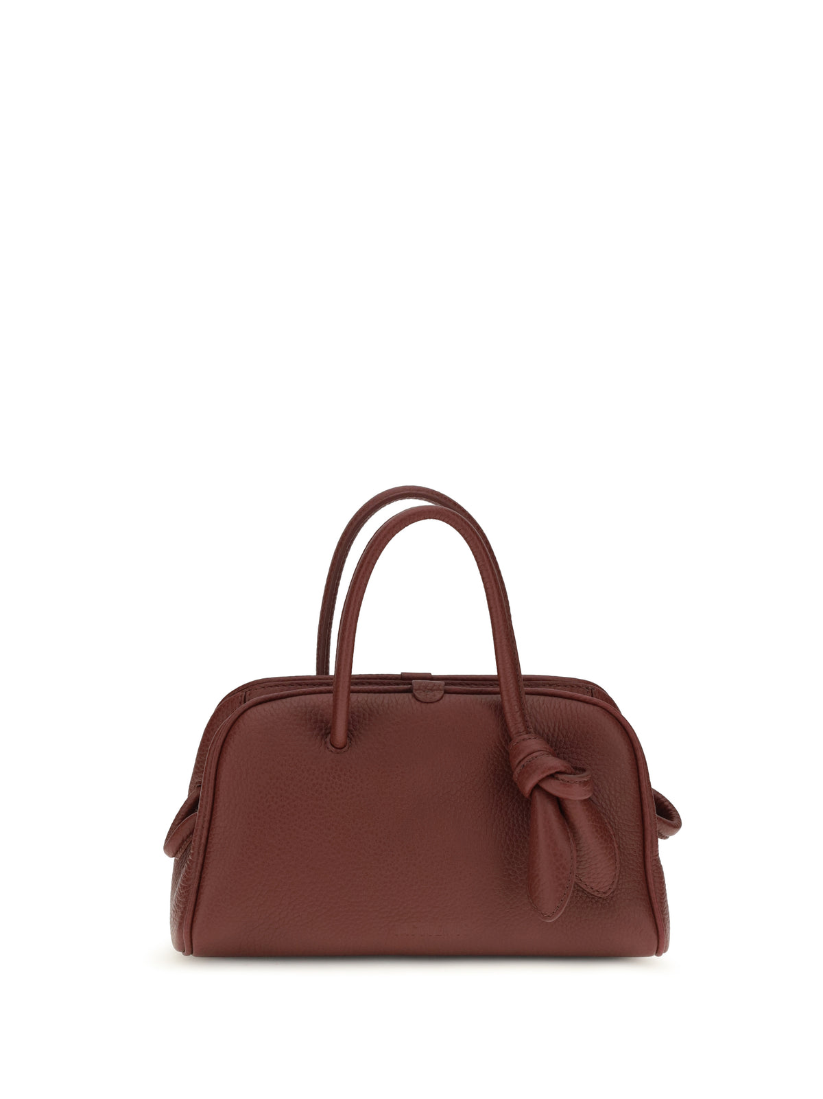 Jacquemus Le Petit Turismo leather Top Handle Bag - Burgundy