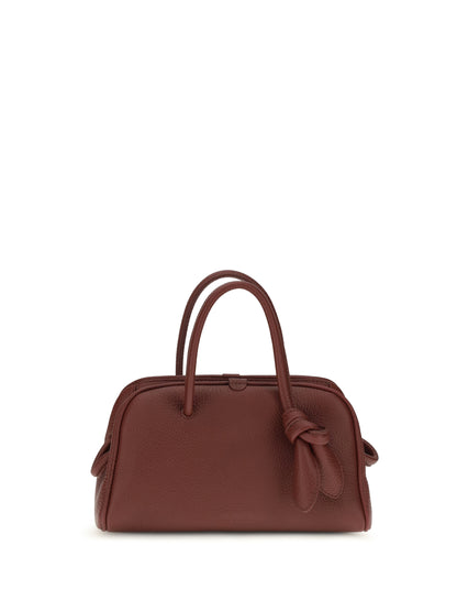 Jacquemus Le Petit Turismo leather Top Handle Bag - Burgundy