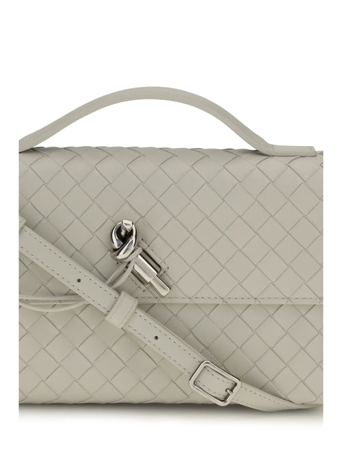 Bottega Veneta Andiamo 25 top-handle Clutch - Silica Grey-Vint Si