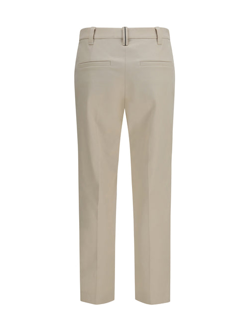 Brunello Cucinelli Tailored cotton Pants - Latte D'Avena