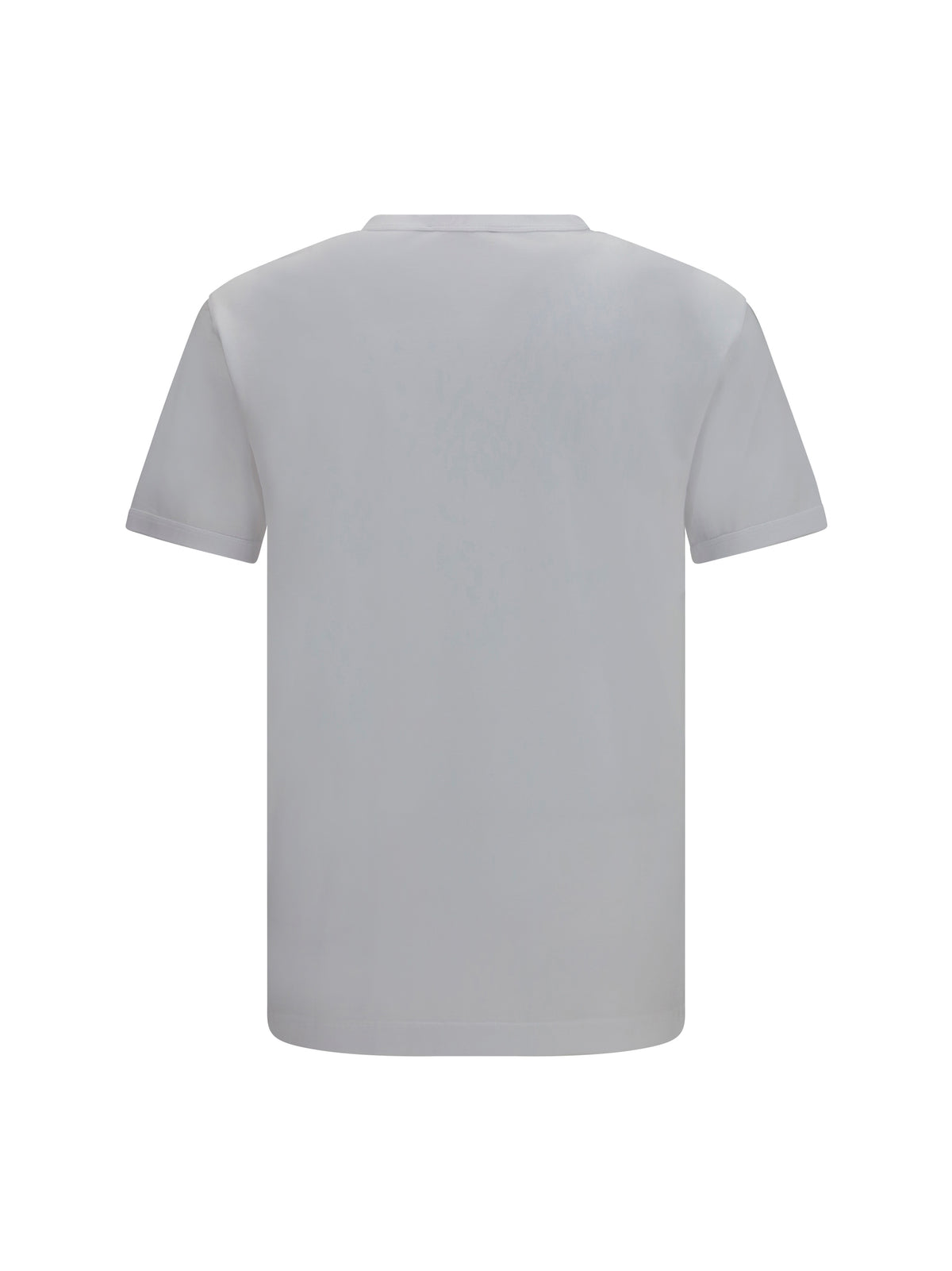 Dolce & Gabbana Cotton T-shirt with logo plaque - White Ottico