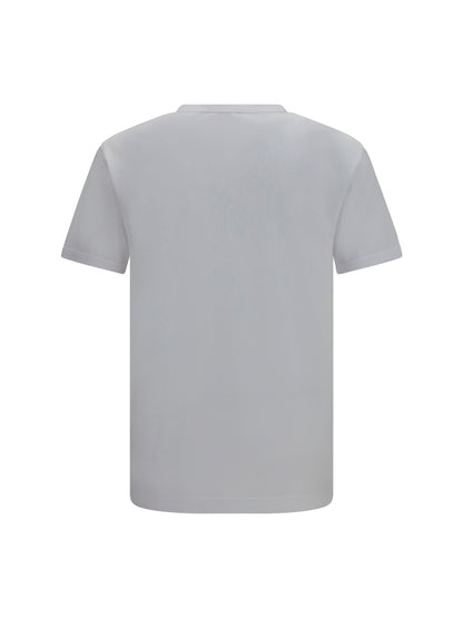 Dolce & Gabbana Cotton T-shirt with logo plaque - White Ottico