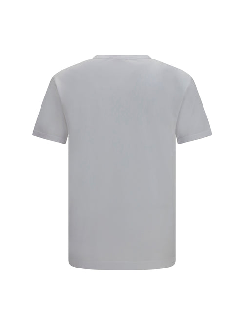 Dolce & Gabbana Cotton T-shirt with logo plaque - White Ottico