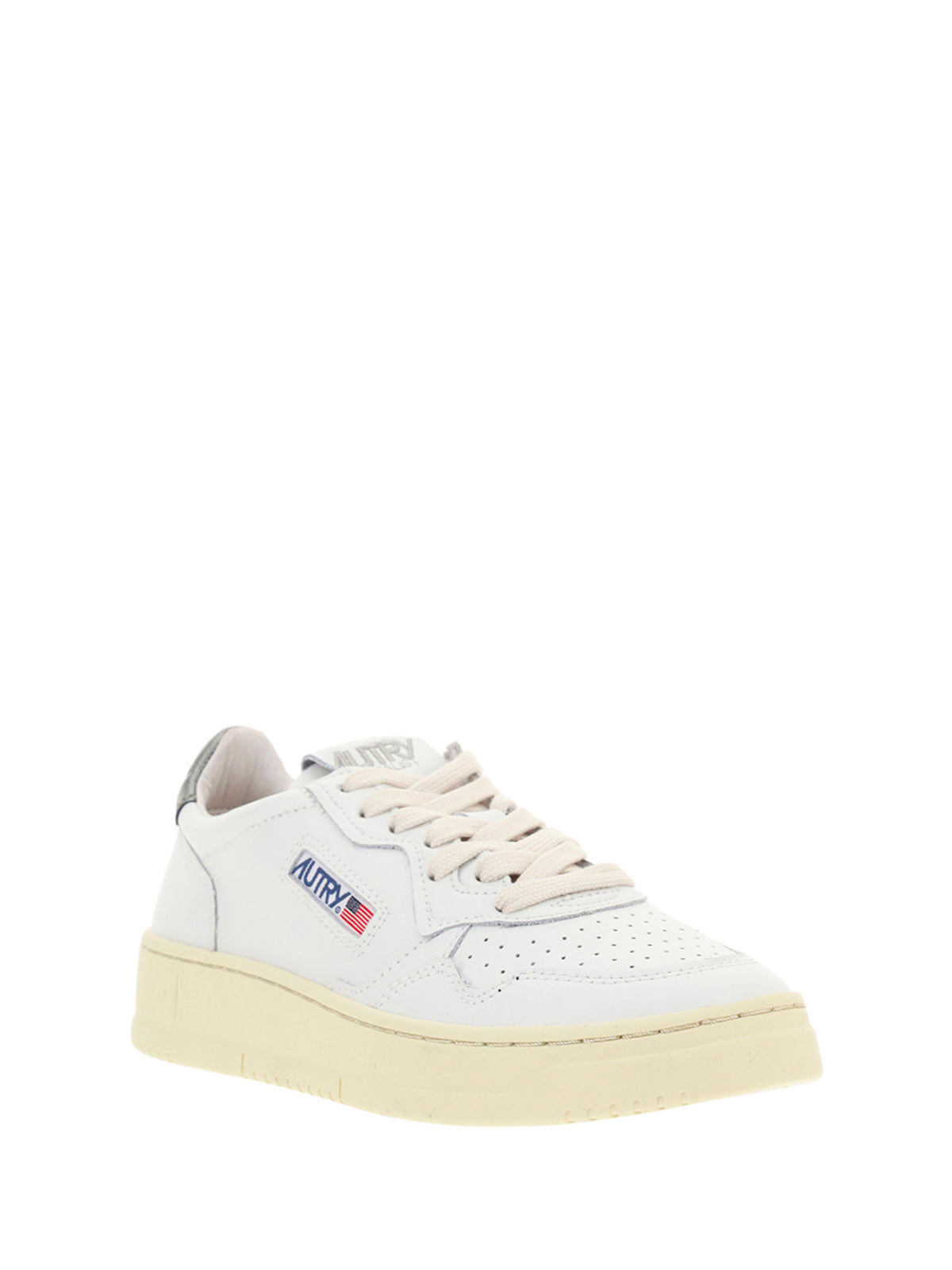 Autry Leather Sneakers - Wht/Silver