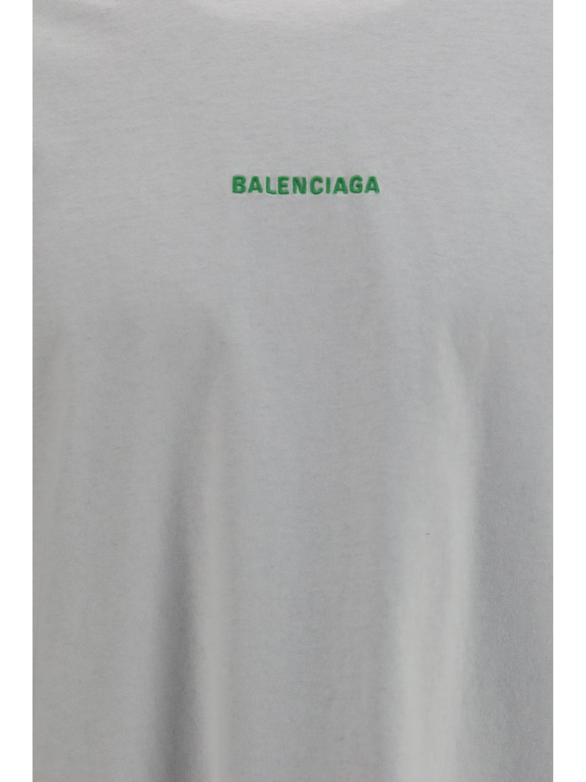 Balenciaga Double-sleeve cotton T-shirt - White/Apple Green