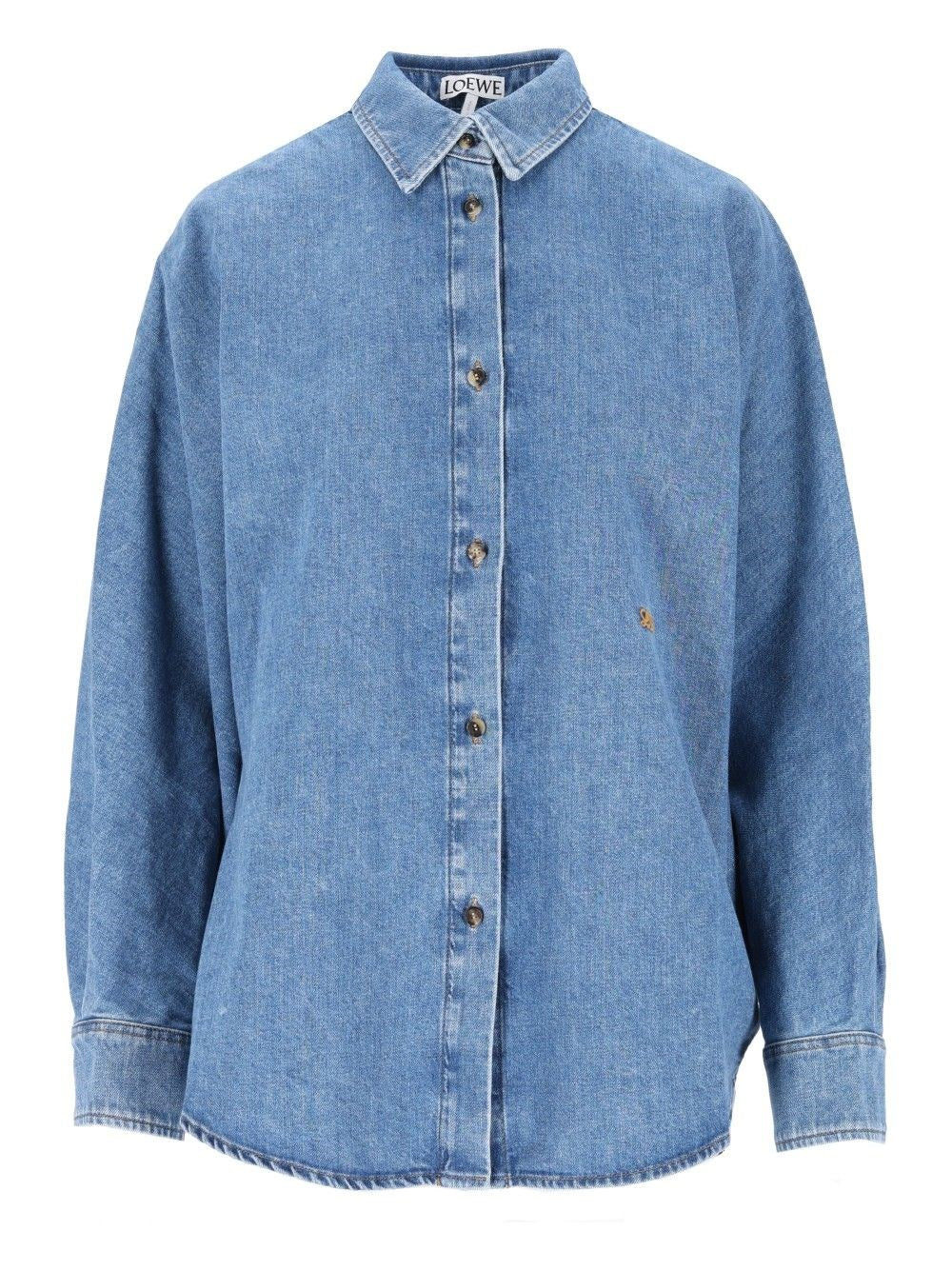 Loewe Shirt With Embroidery - Sky Blue