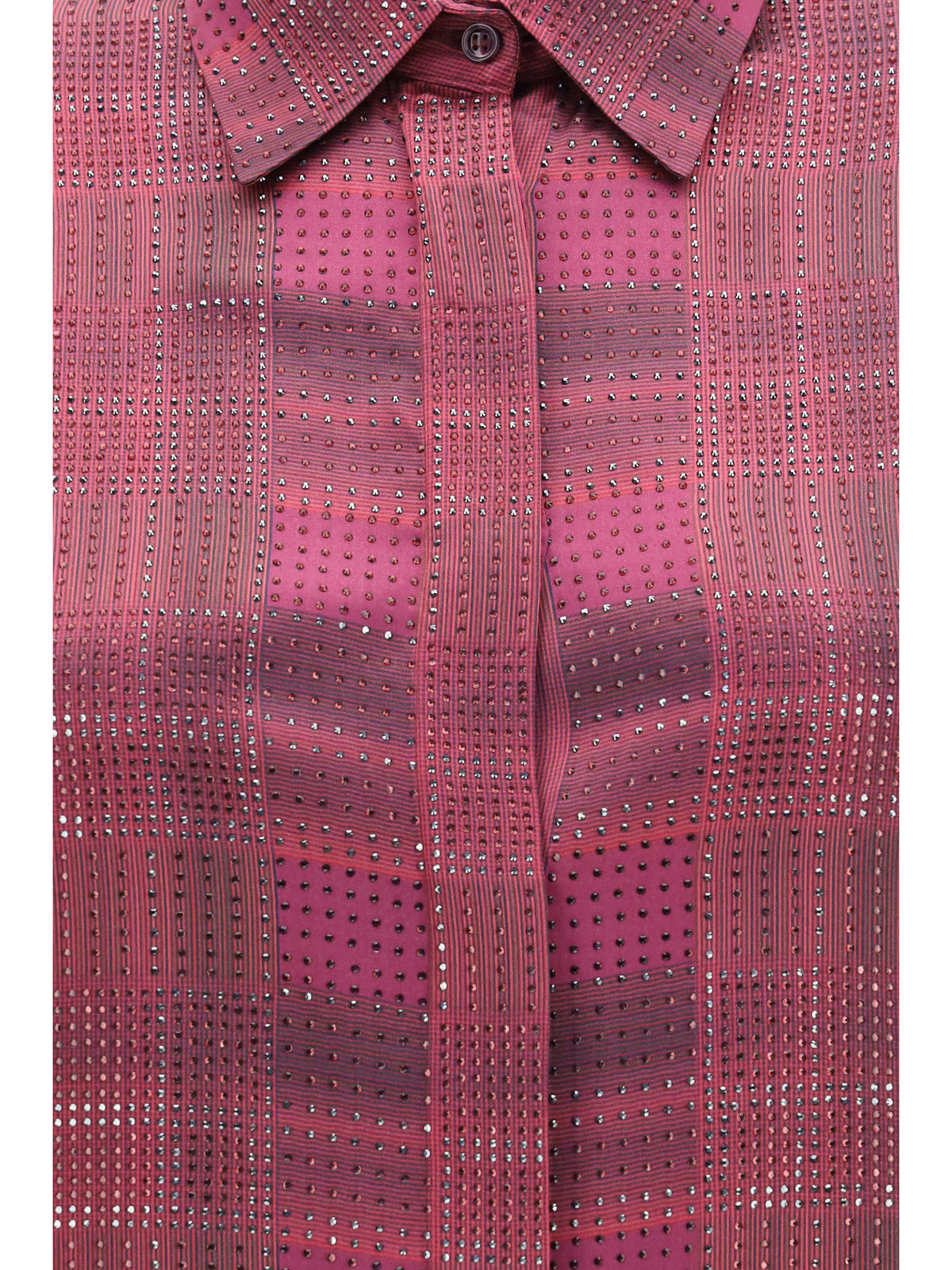 Ermanno Scervino Crystal check satin Shirt - St. Check P