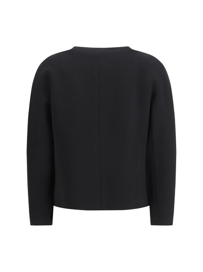 Max Mara Studio Boxy cady Jacket - Black