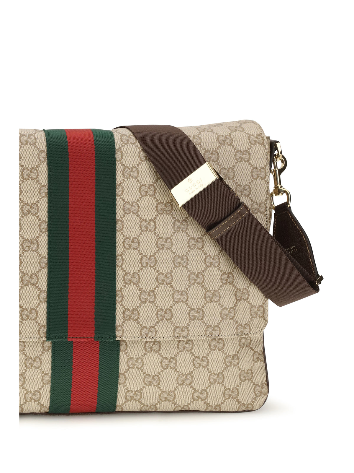 Gucci Medium Web Stripe Shoulder Bag - Vin.San.Br/D.B/D.B/V