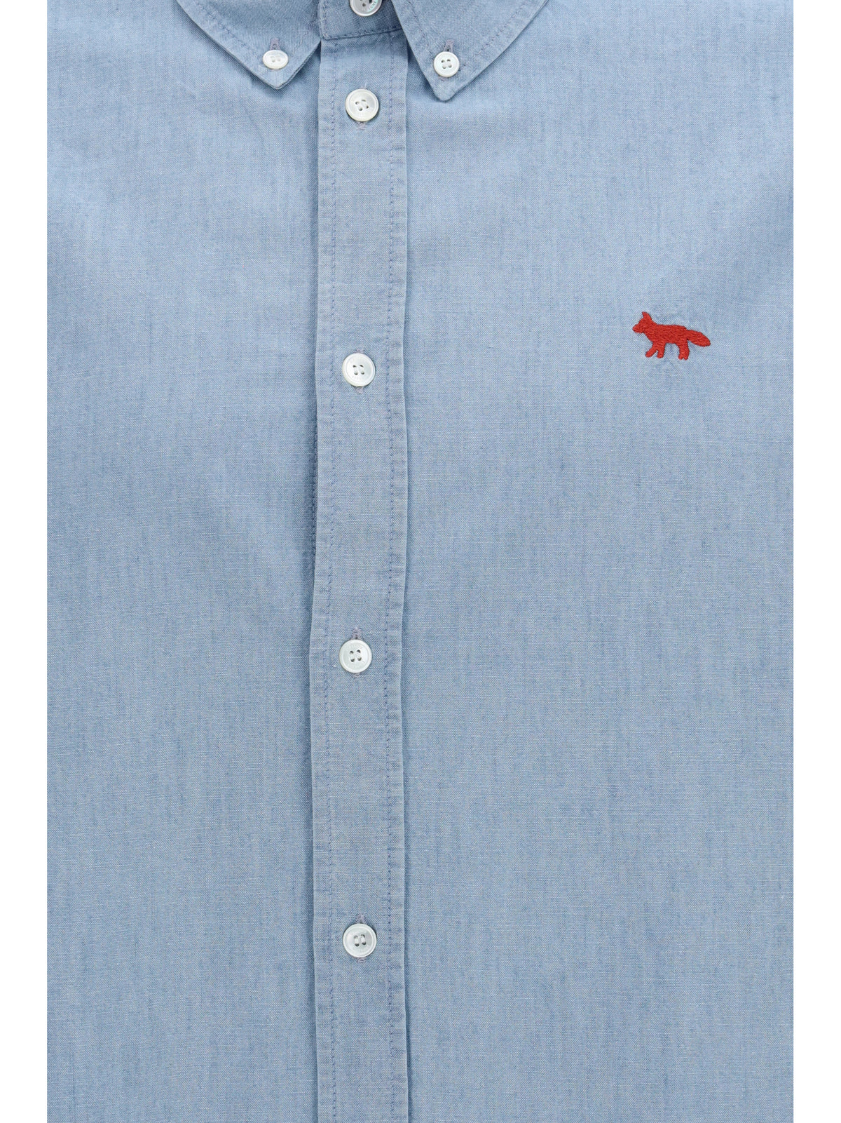 Maison Kitsuné Profile Fox Shirt - Pure Blue