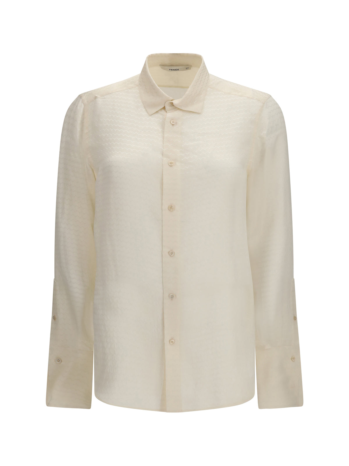 Fendi Jacquard silk Shirt - Ivory