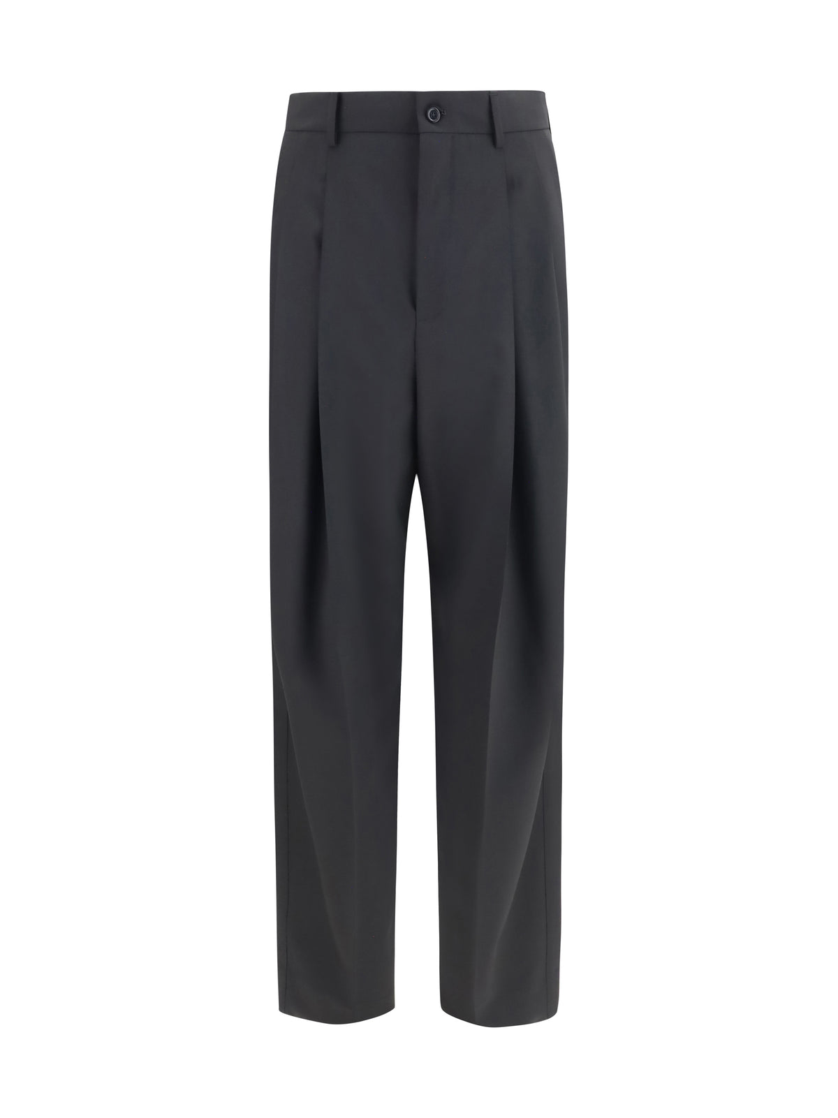 Dolce & Gabbana Wide-leg wool blend tailored Pants - Black