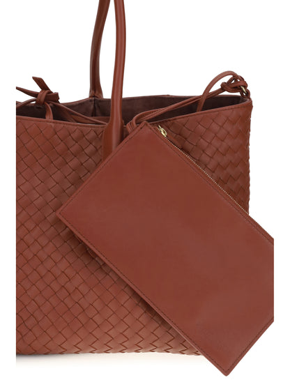 Bottega Veneta Pinacoteca Tote Bag - Rust/Deep Maho-Mb