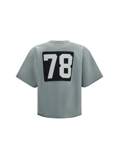Golden Goose Short-sleeve Sweatshirt with back print - Iceberg Green