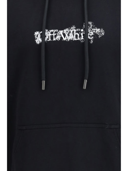 Off-White Heraldic Treshold Arrows Skate Hoodie - Black