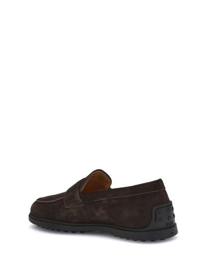 Tod'S Suede Loafers - Testa Moro