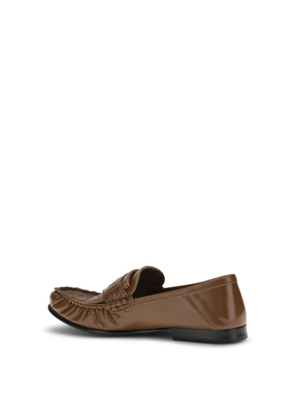 MARNI Leather Loafers with tassels and foldable heel