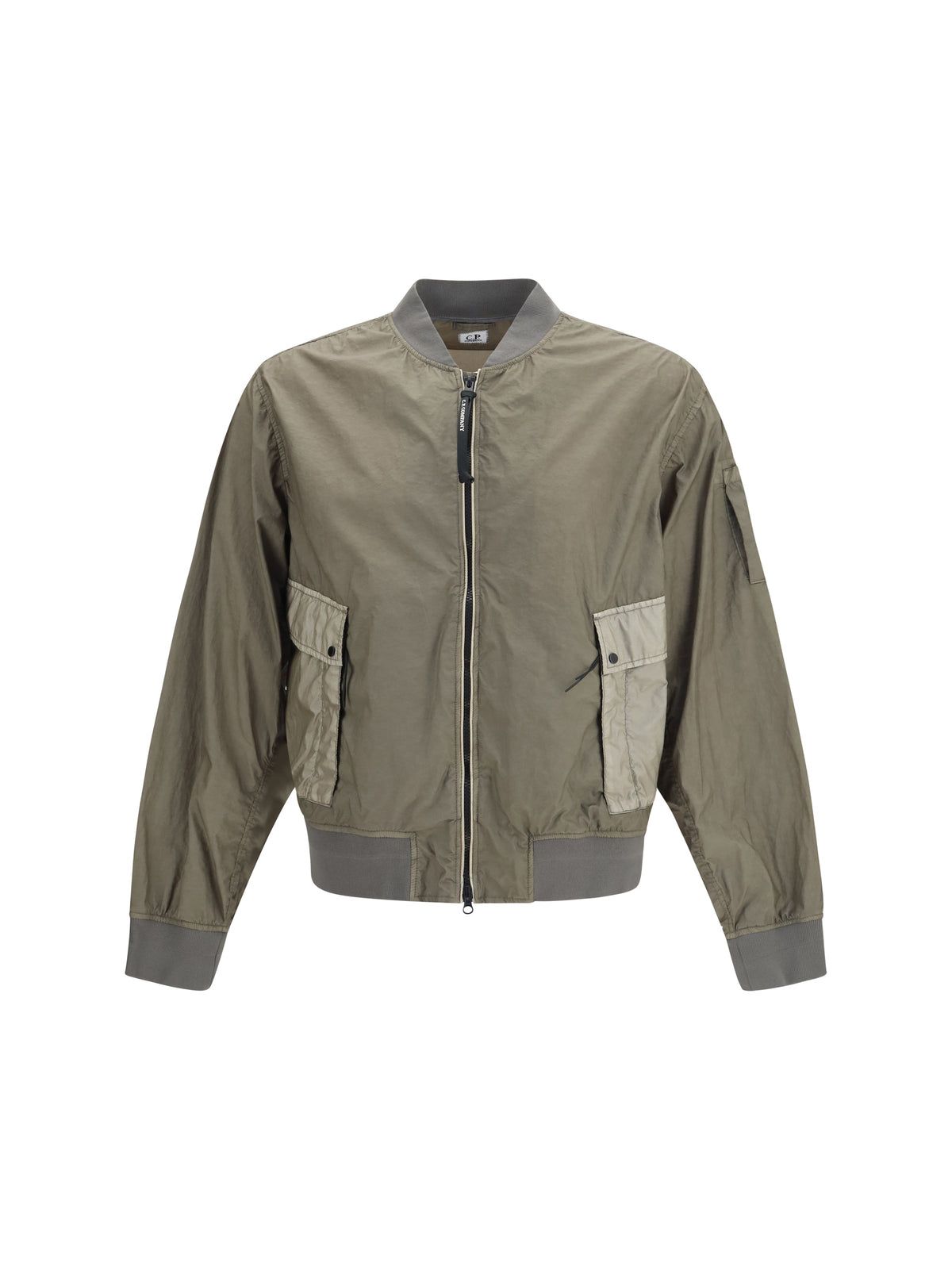 C.P. Company Bi-TM Mixed Lens bomber Jacket - Gunmetal
